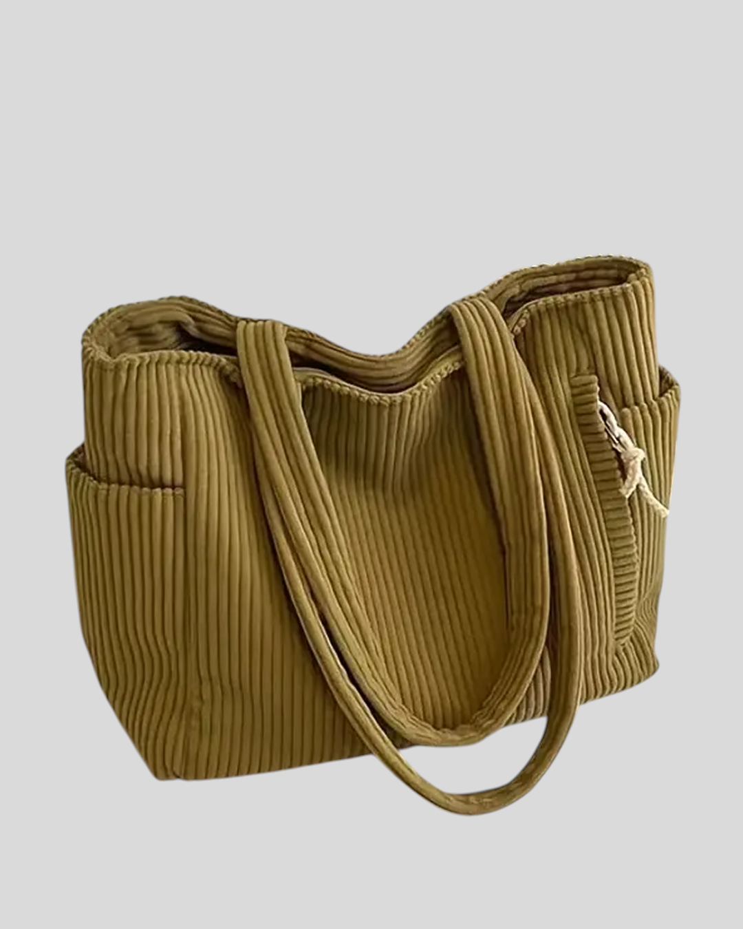 Tilda - Rebrasta torbica z detajlom iz vrvi