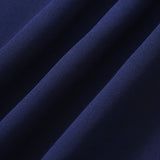Modra Chiffon Obleka brez Hrbtne Strani A-Linije